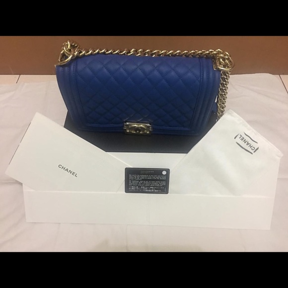 Authentic New Medium Boy Calfskin GHW l - Picture 2 of 8